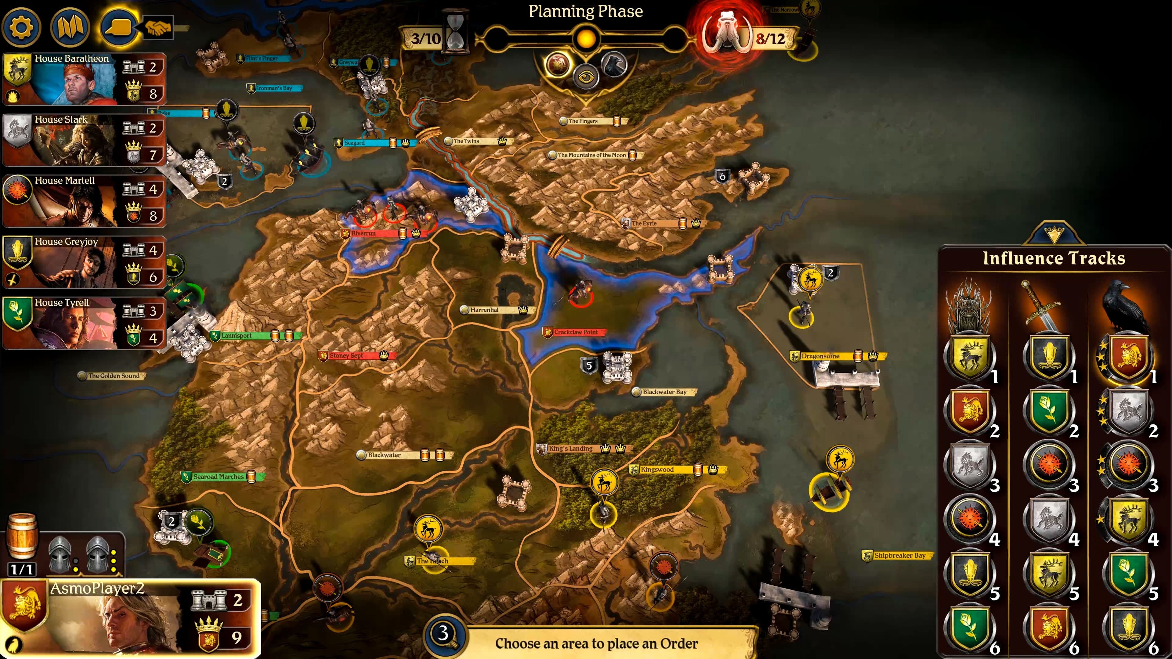 A Game of Thrones The Board Game’s digital edition is out on PC now